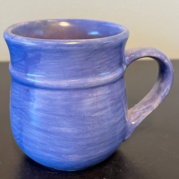 Set of 3 PFALTZGRAFF Stonewash Blue Ribbed Stoneware Mugs ~ Crafted in Mexico - Picture 3 of 9